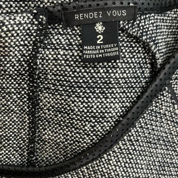 Maison Scotch Rendez Vous Tweed Shift Dress Grey - Picture 11 of 12